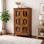 Solid Sheesham Wood 2 Door Storage Cabinet