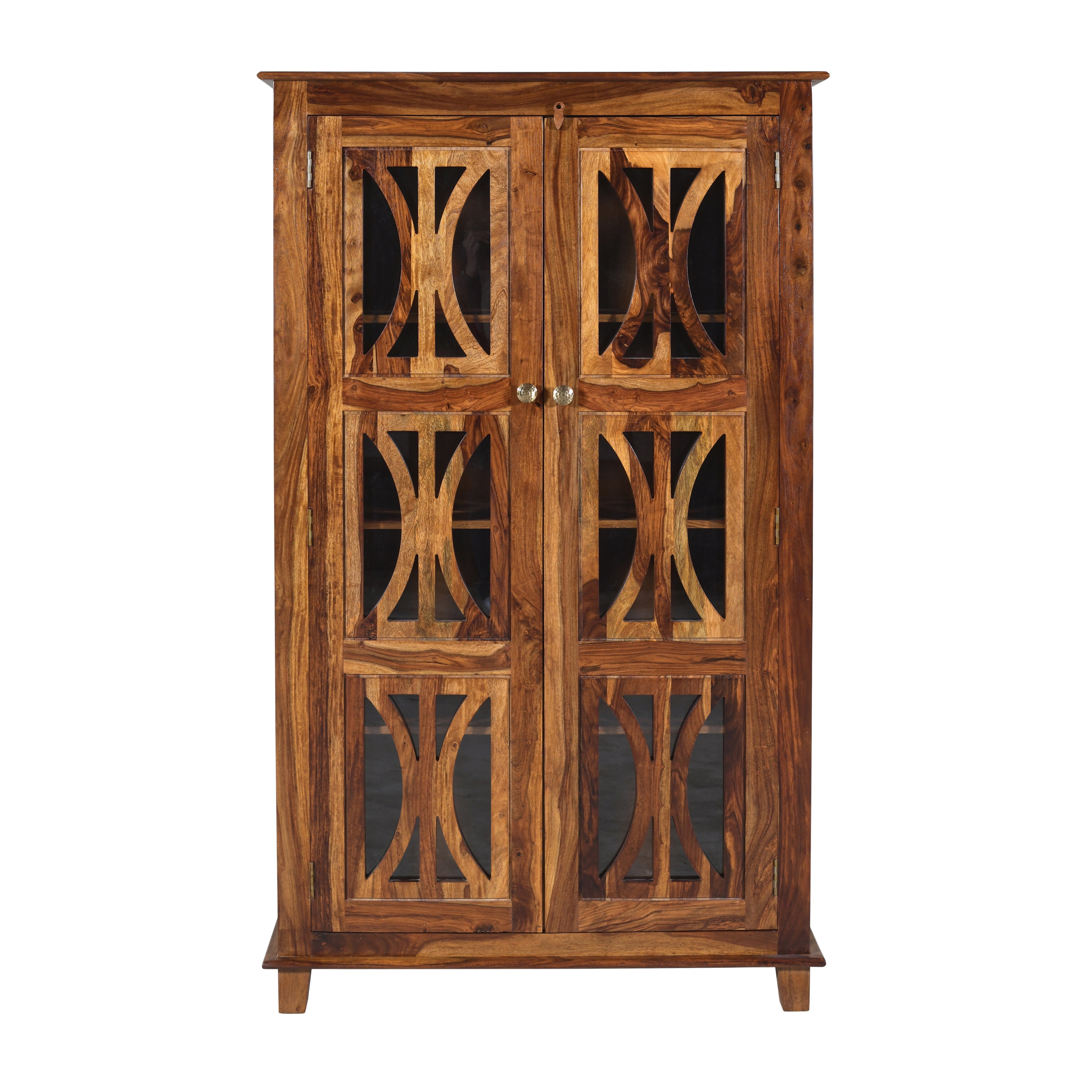 Solid Sheesham Wood 2 Door Storage Cabinet
