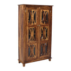 Solid Sheesham Wood 2 Door Storage Cabinet