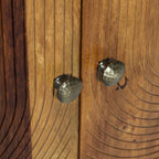 Brahma Sheesham Wood Crockery Cabinet with glass doors