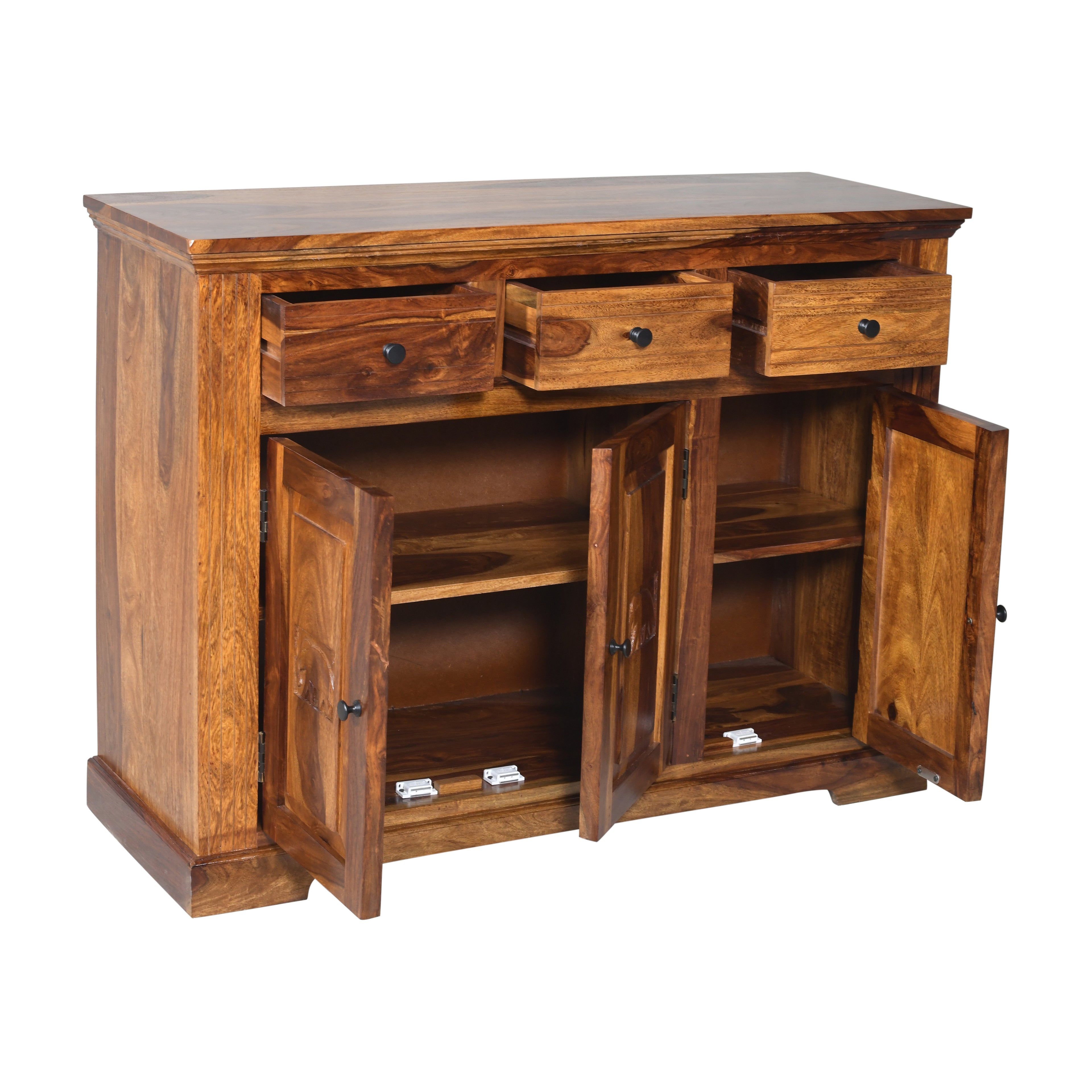 Sheesham Wood 3 Door Sideboard