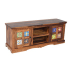 Siramika sheesham wood TVC unit with ceramic tiles