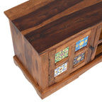 Siramika sheesham wood TVC unit with ceramic tiles