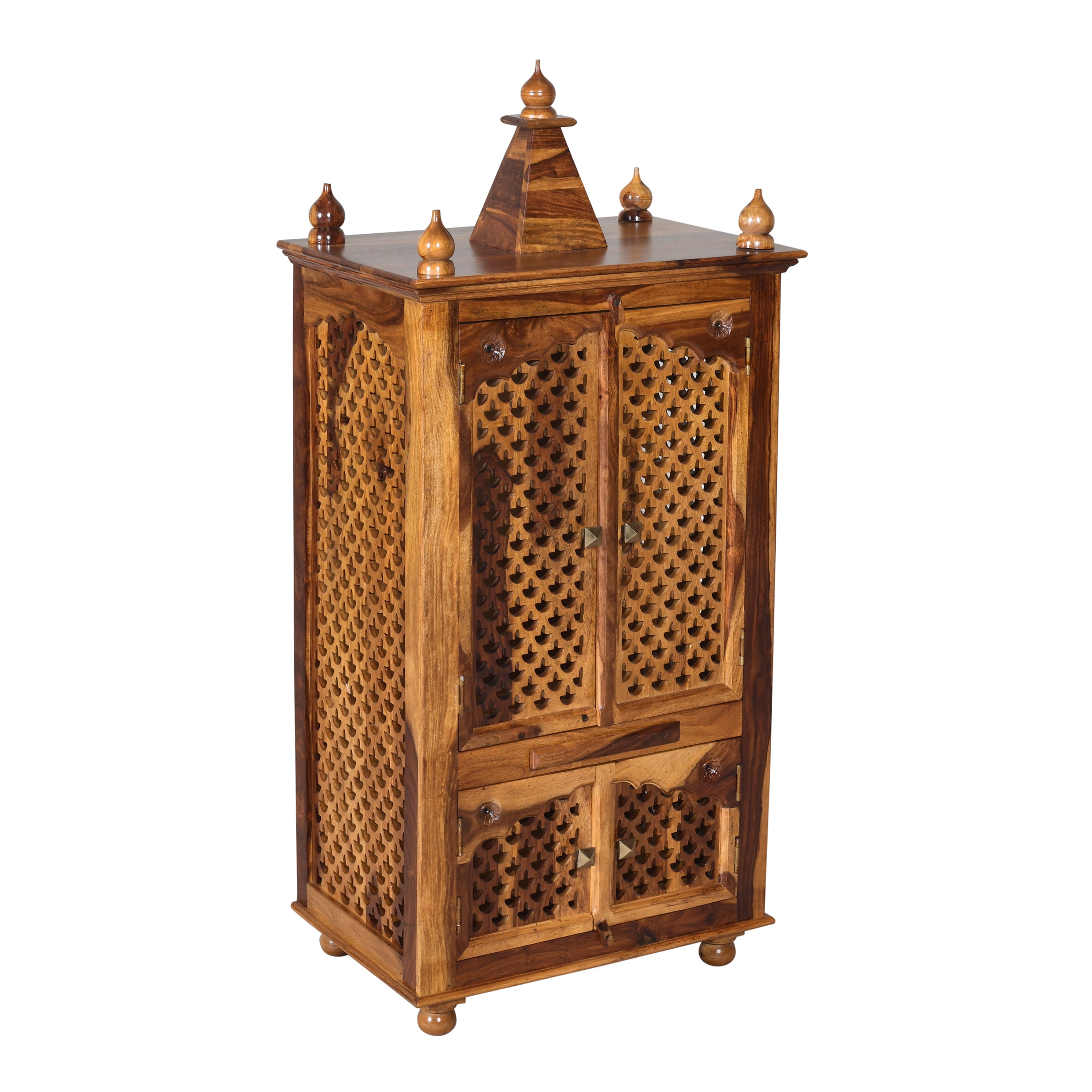 Temple Deepka Solid Wood Mandir Unit