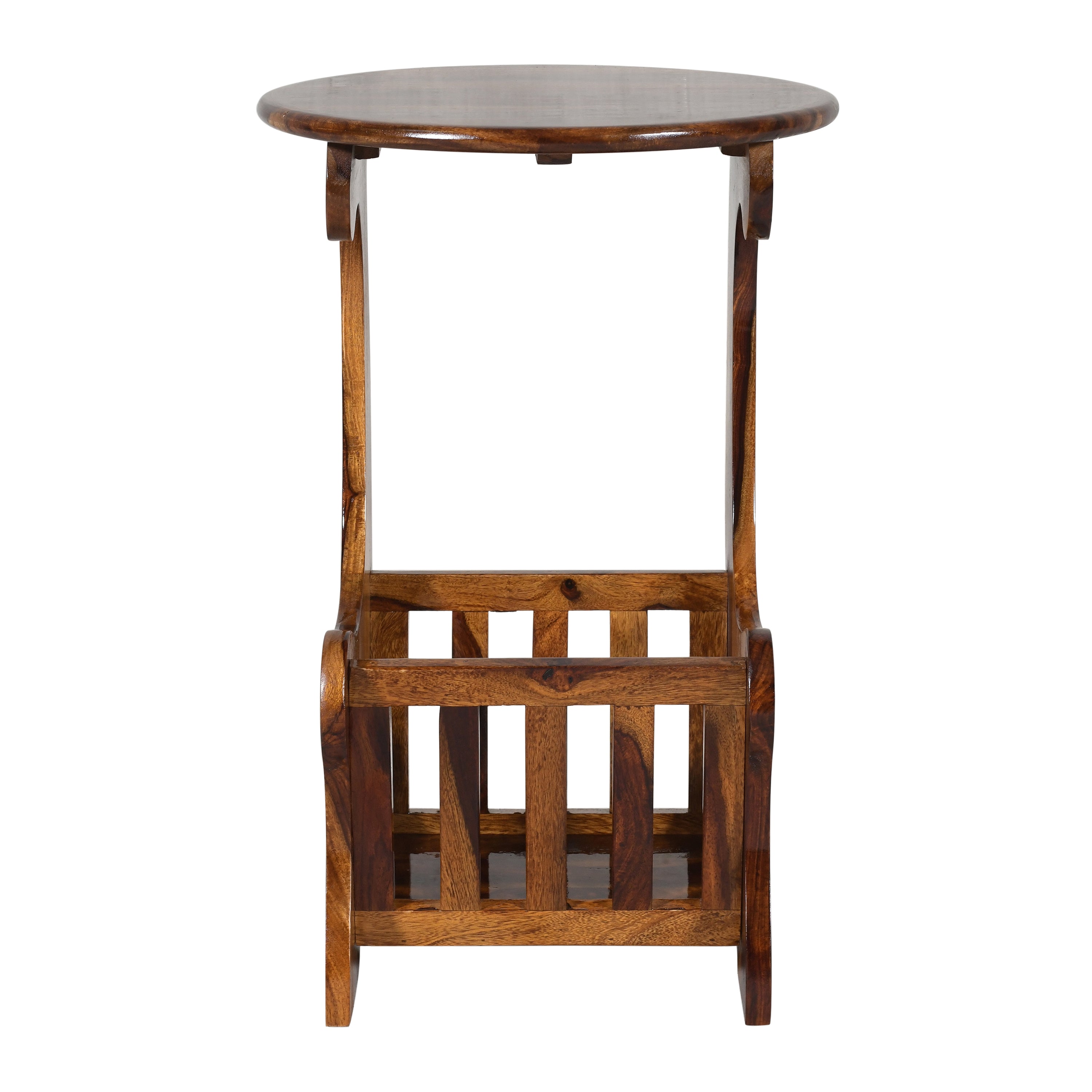 Modern Sheesham Wood Magazine Side Table