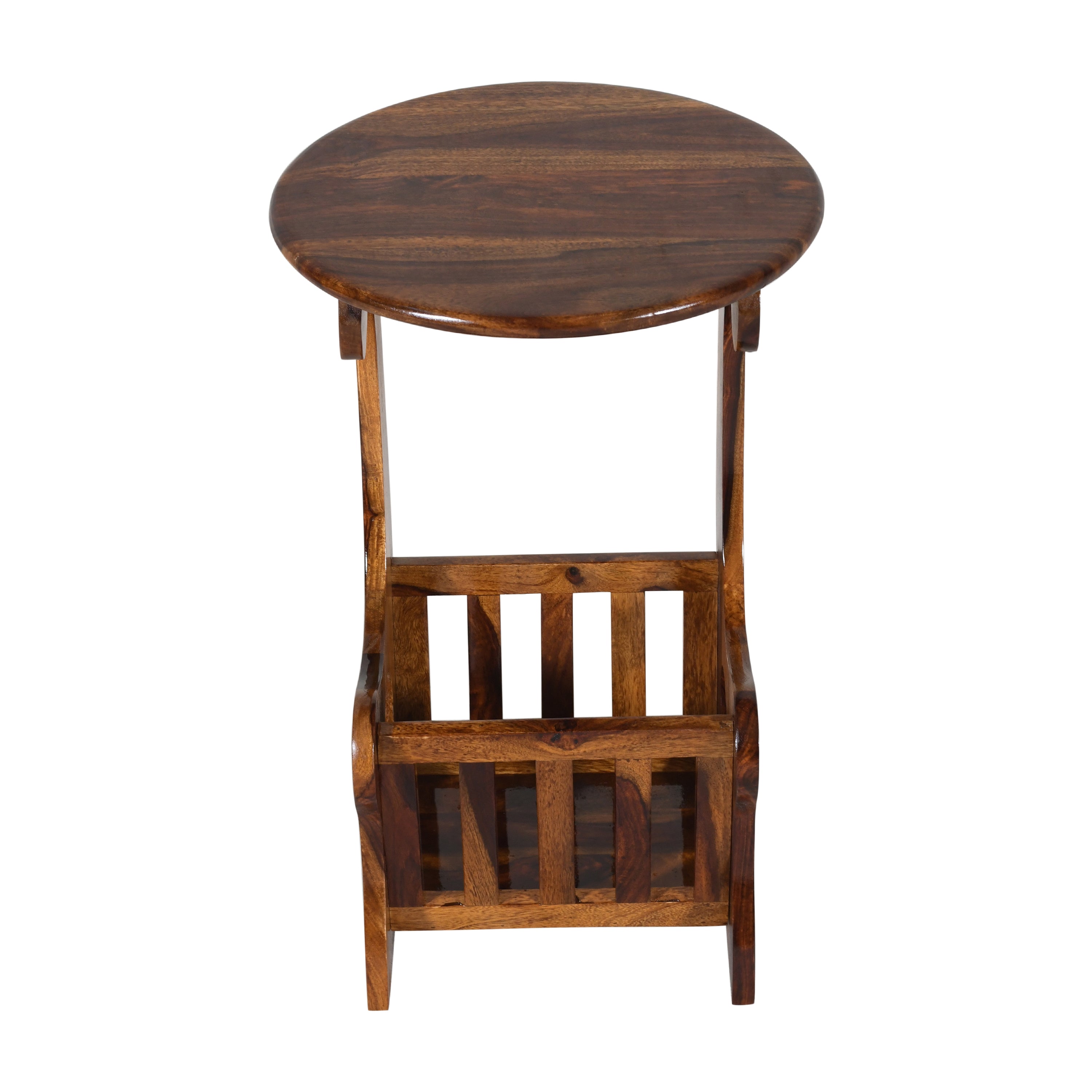 Modern Sheesham Wood Magazine Side Table