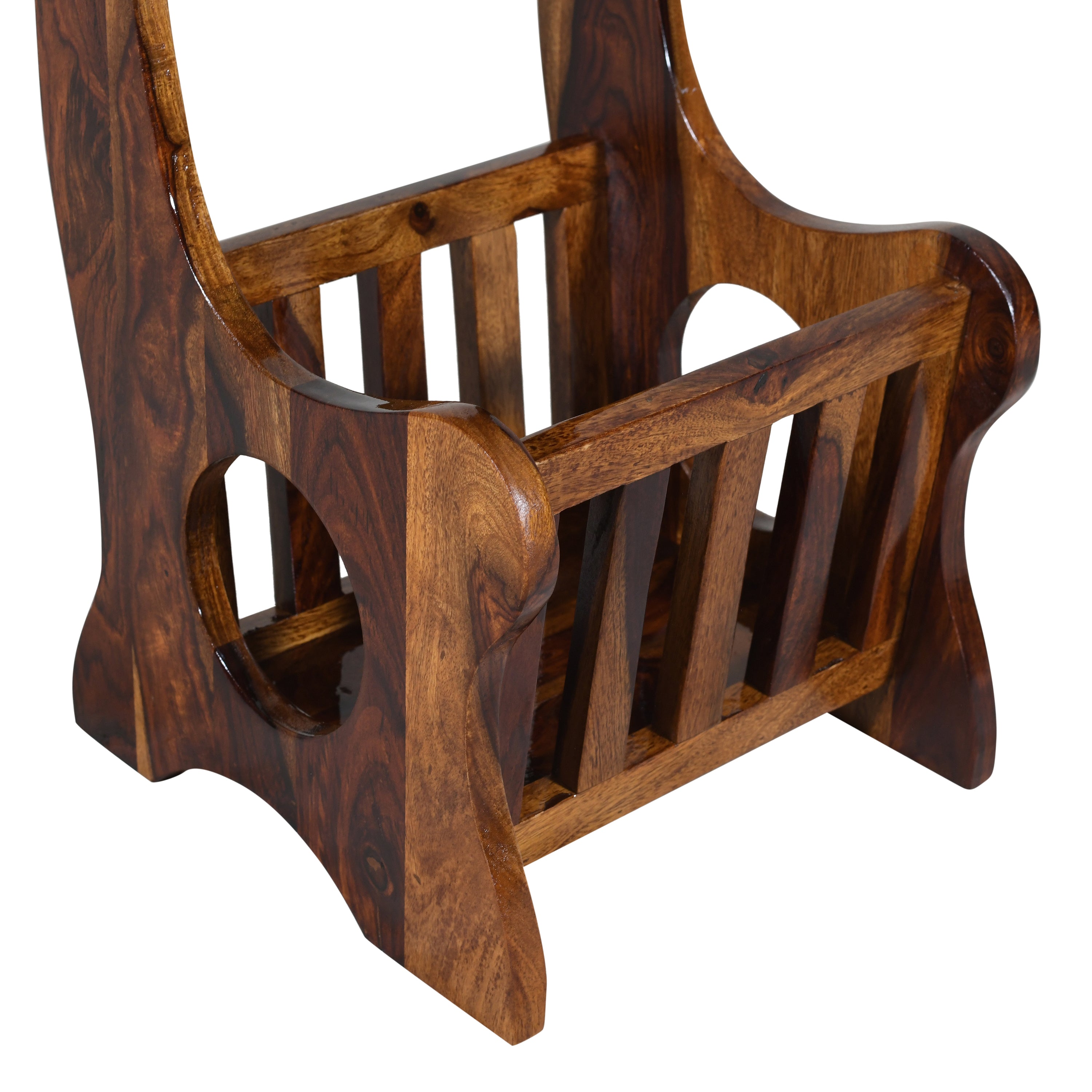 Modern Sheesham Wood Magazine Side Table