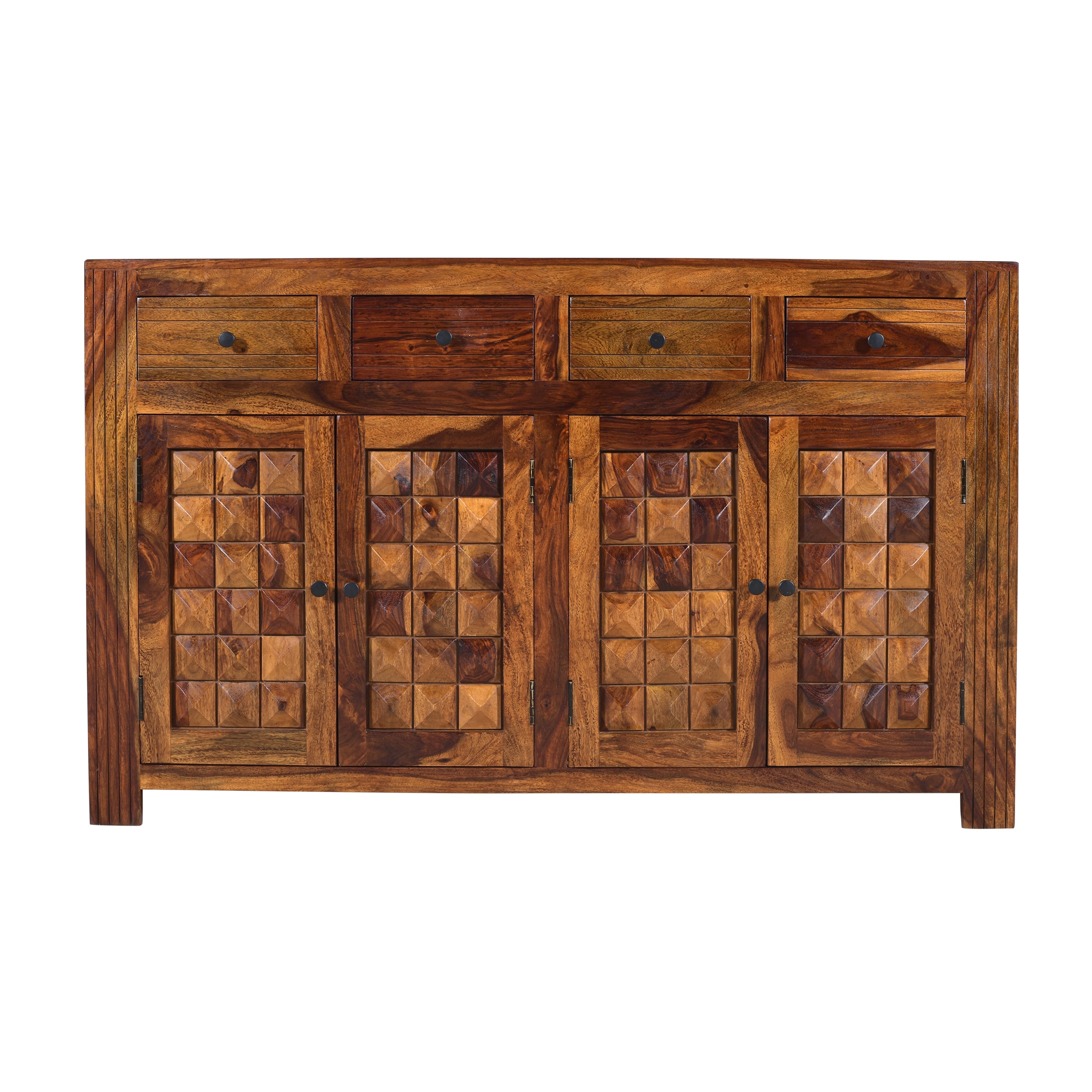 Diamond sheesham wood sidebaord with 4 door and 4 drawers