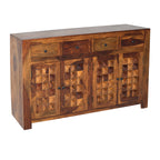 Diamond sheesham wood sidebaord with 4 door and 4 drawers