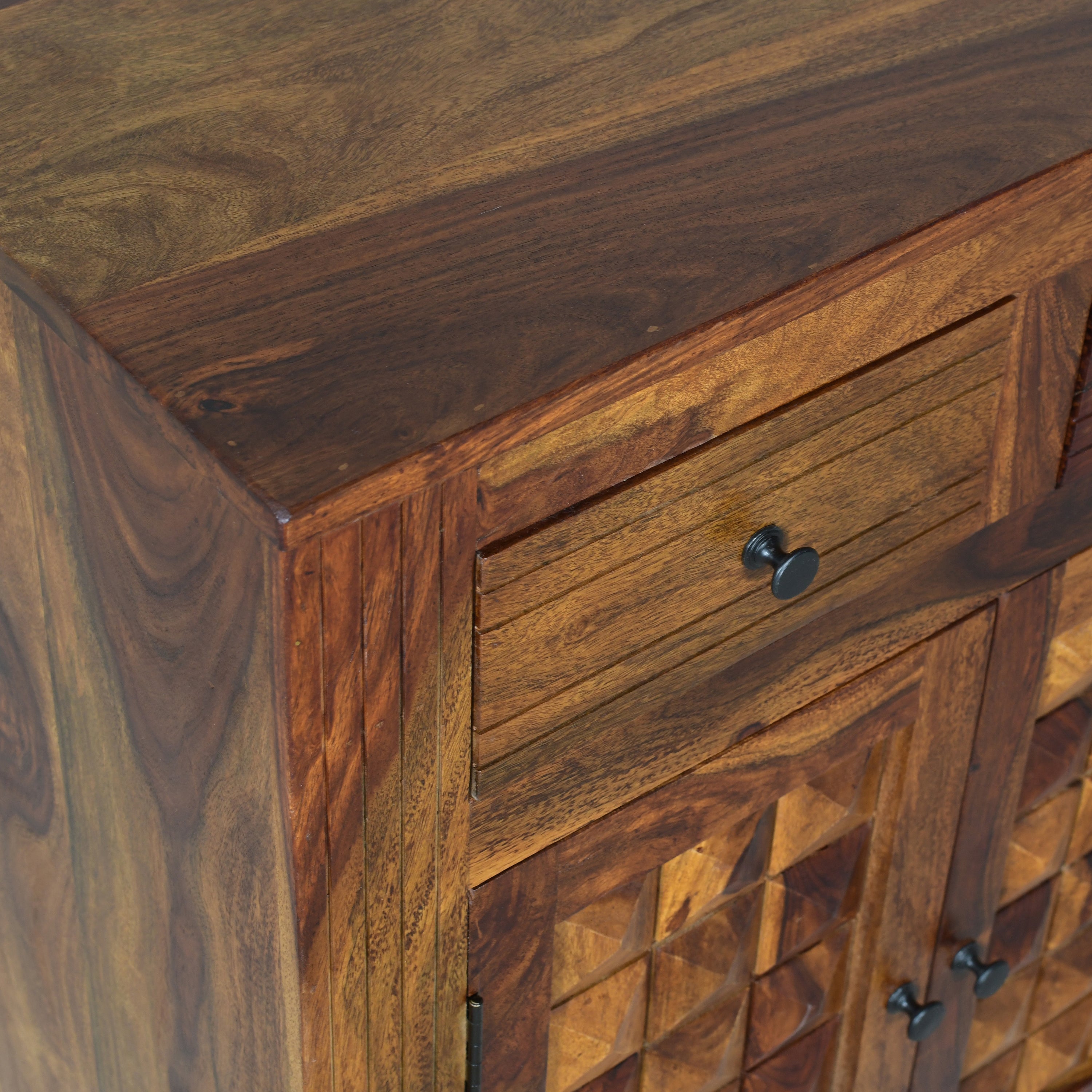 Diamond sheesham wood sidebaord with 4 door and 4 drawers