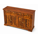 Sideboard Marwad Solid sheesham wood sideboard with brass elements design