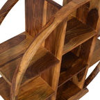 Solid Sheesham Wood Circular Bookshelf