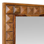 Diamond Solid Sheesham Wood Dressing Table with Mirror and Wooden diamond fitted drawers