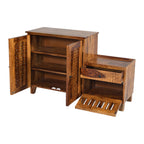 Shoerack wooden flower Solid Wood Shoe Rack Cabinet with CNC cutting door and Drawers
