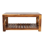 Solid Wood Coffee table with open lower shelf