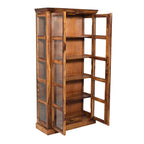 Solid Wood Glass-Door Display Cabinet
