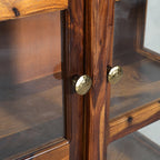 Solid Wood Glass-Door Display Cabinet