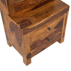 Kuber Solid Sheesham Wood Dressing Table with Mirror & 2 Drawer Storage