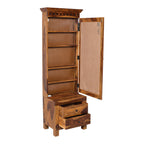Kuber Solid Sheesham Wood Dressing Table with Mirror & 2 Drawer Storage