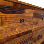 Solid Wood 6 Drawer Chest with Fluted Front Design