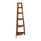 Solid Wood Ladder Shelf – Corner Display Storage Unit