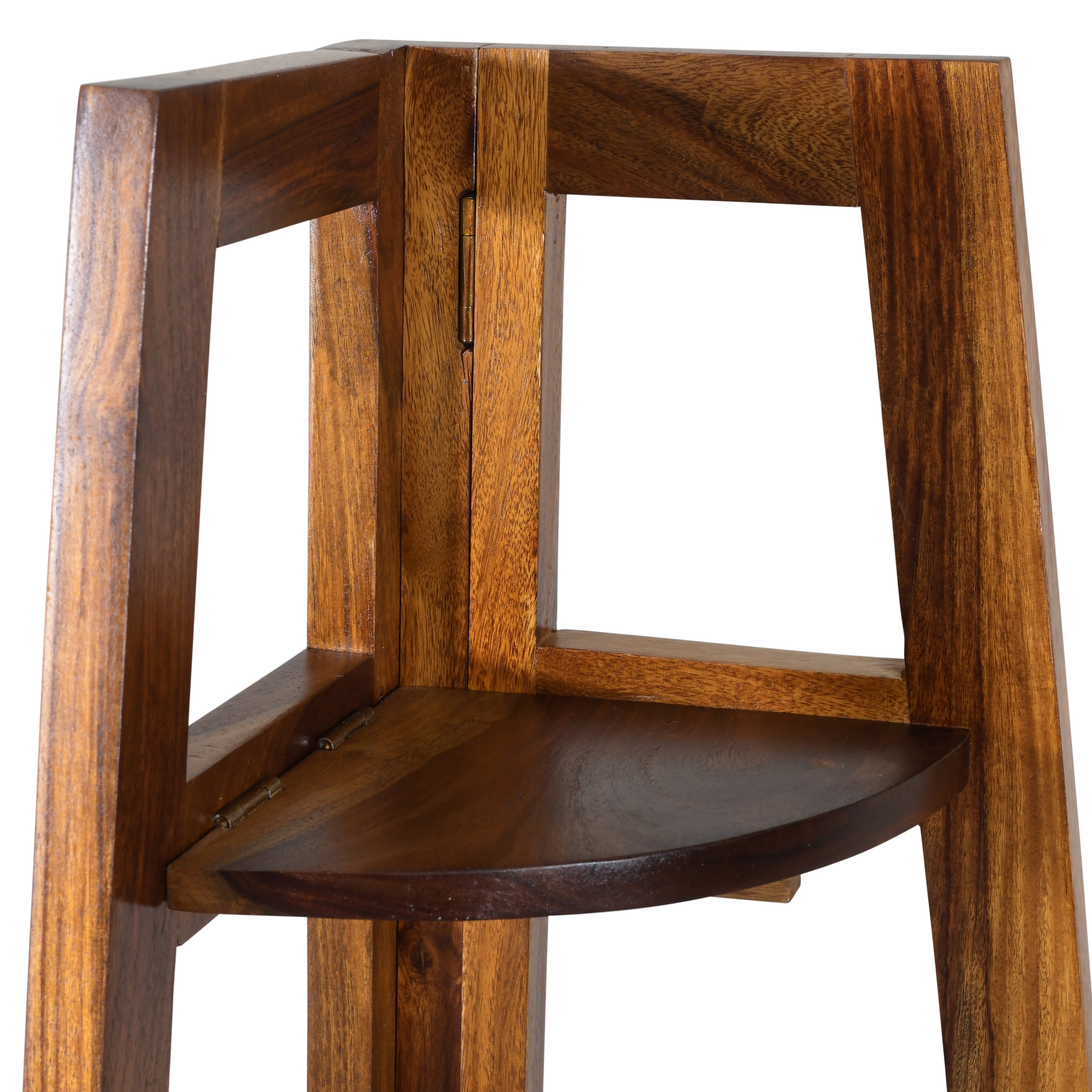 Solid Wood Ladder Shelf – Corner Display Storage Unit