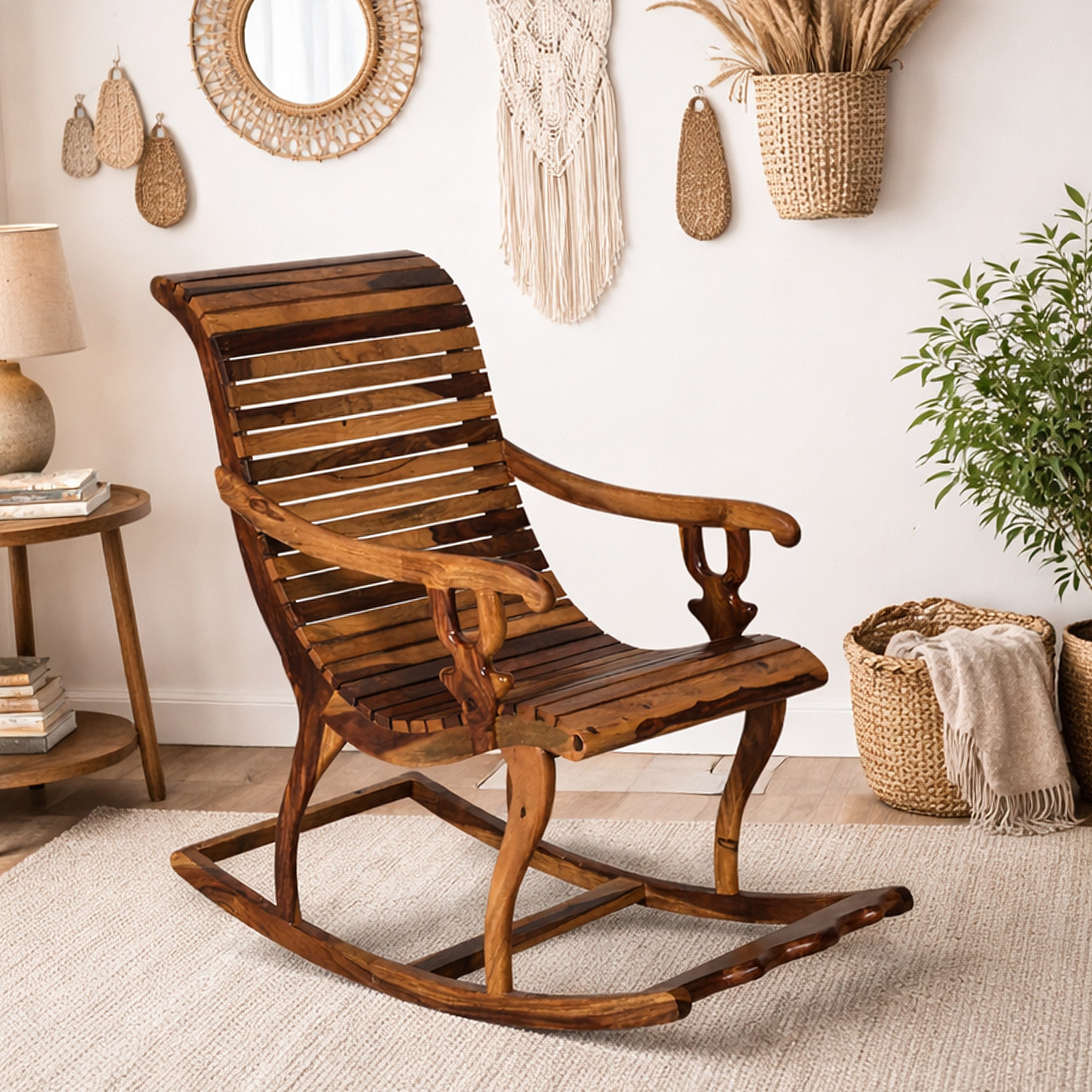 Solid Wood Rocking Chair