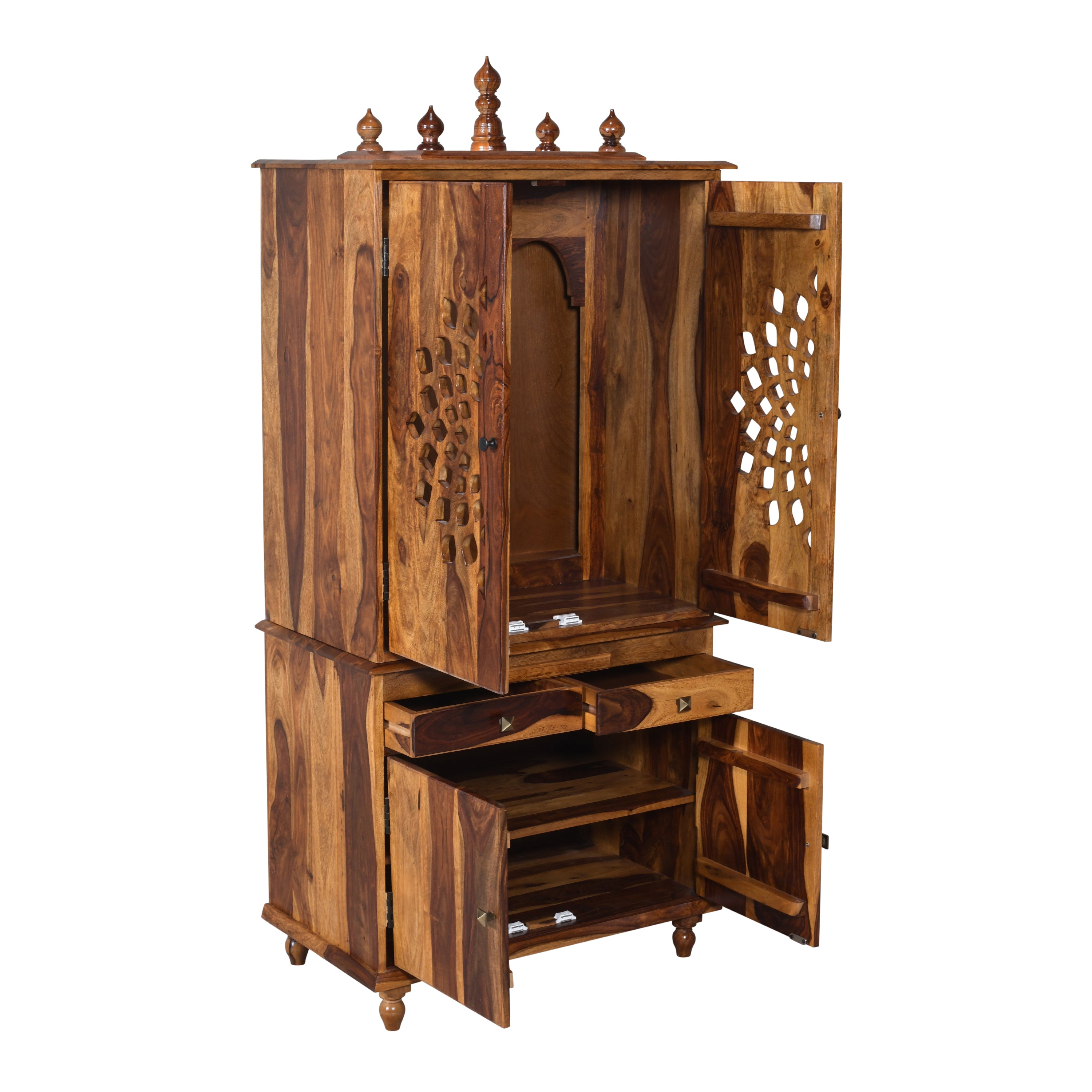 Geeta Divine Solid Wood Temple Unit