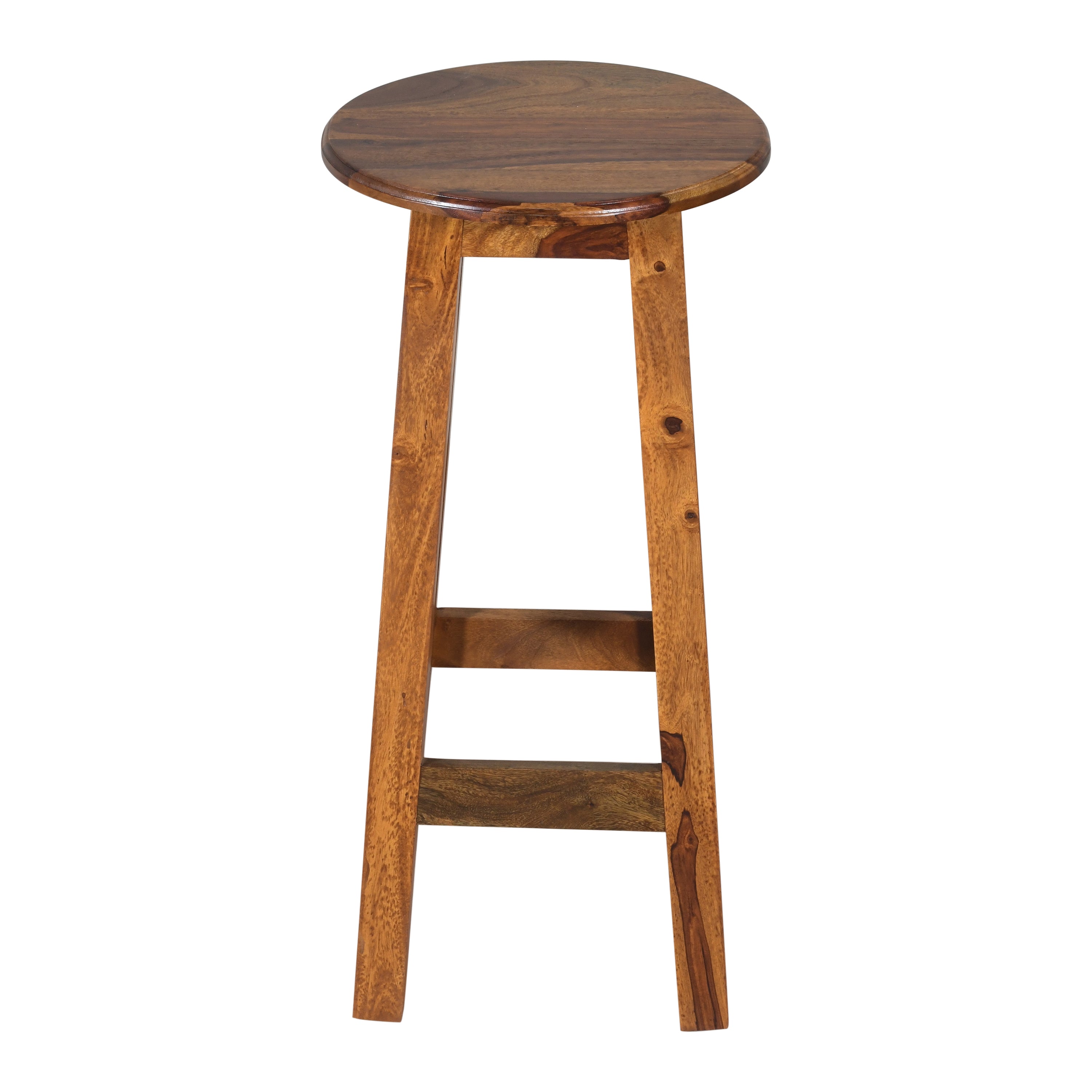 Handcrafted Solid Wood Bar Stool
