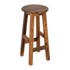 Handcrafted Solid Wood Bar Stool