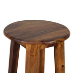 Handcrafted Solid Wood Bar Stool