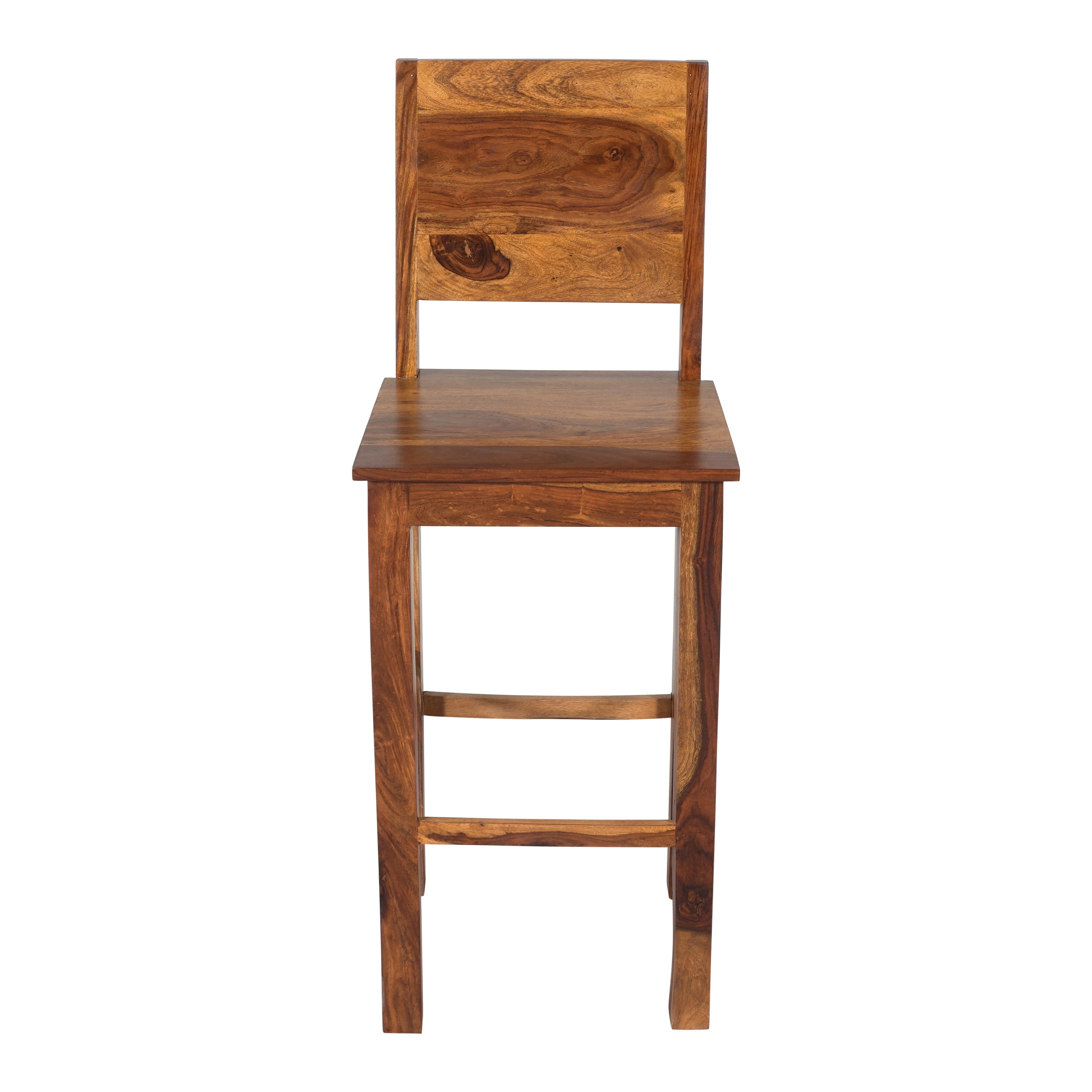 Bar chair Solid Sheesham Wood High Back Bar Chair