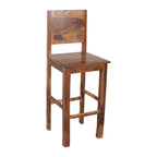 Bar chair Solid Sheesham Wood High Back Bar Chair