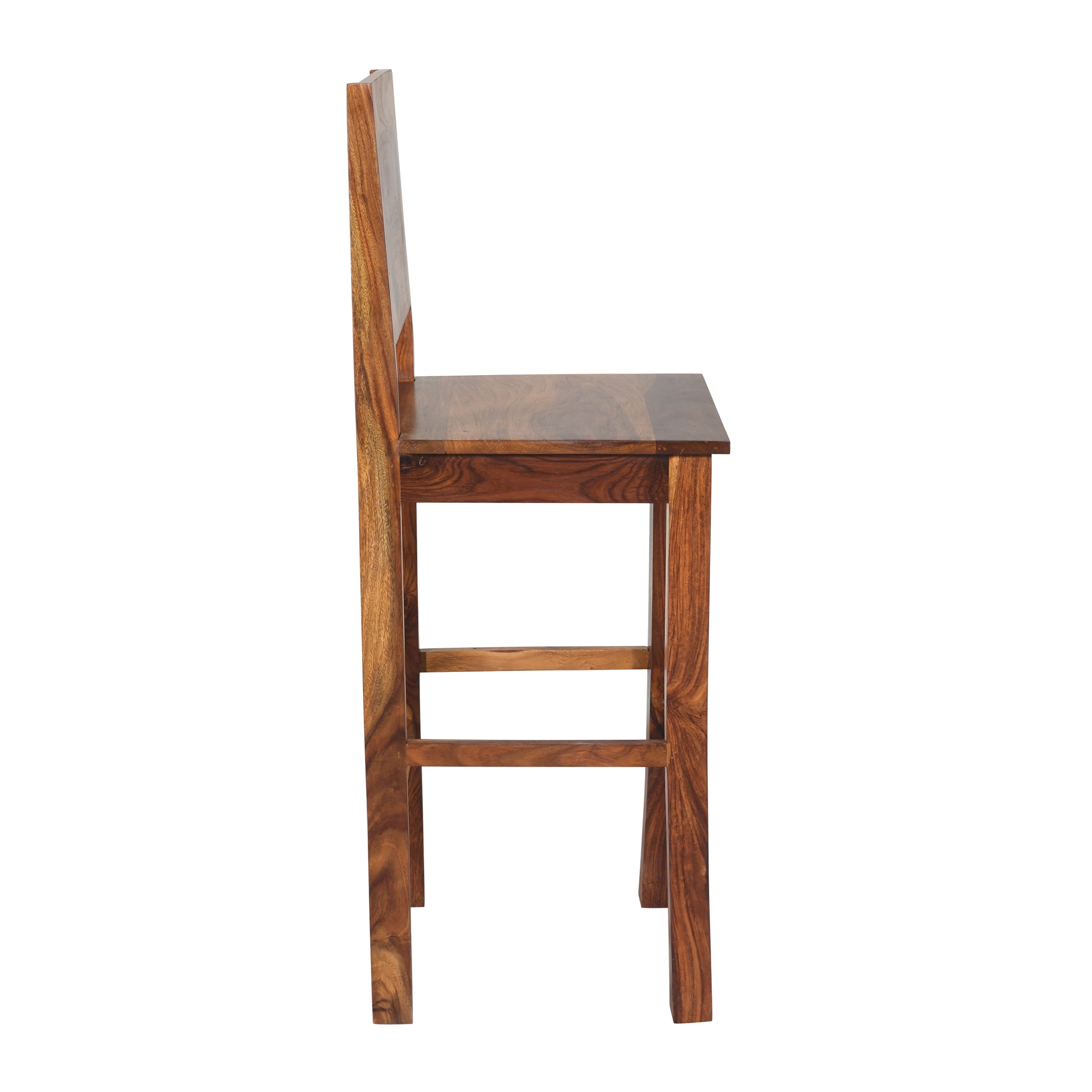 Bar chair Solid Sheesham Wood High Back Bar Chair