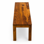 Bench plain Solid sheesham wood minimal design bench