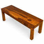 Bench plain Solid sheesham wood minimal design bench