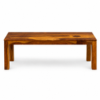 Bench plain Solid sheesham wood minimal design bench