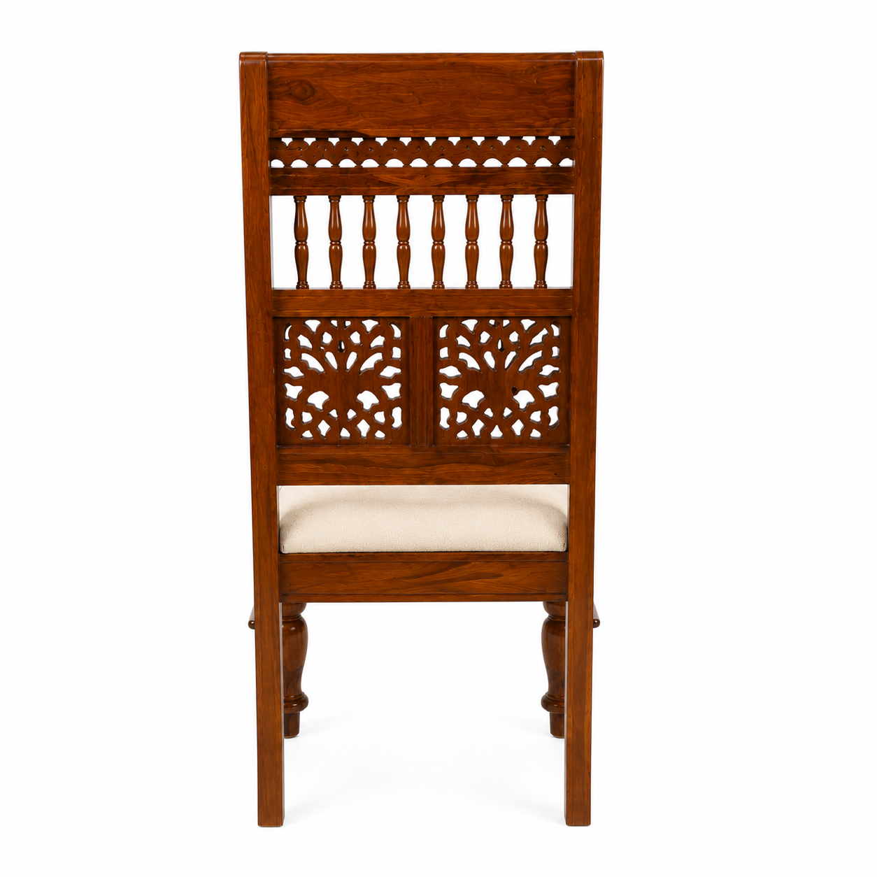 Ghirli Chair Sheesham wood chair with CNC cut desing (pack of 2 chairs)