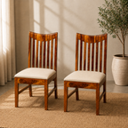Mohan Chair Sheesham wood chair with long back (pack of 2 chairs)