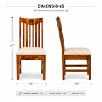 Mohan Chair Sheesham wood chair with long back (pack of 2 chairs)
