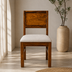 Diamond Chair sheesham wood chair with diamond design (pack of 2 chairs)