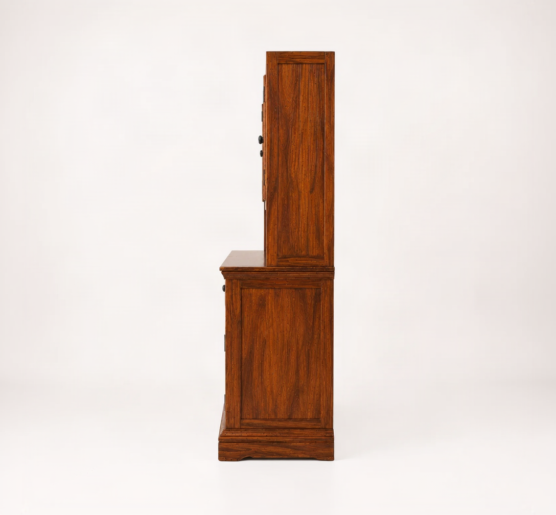 Siramika Kitchen cabine sheesham wood crockery unit with storage option
