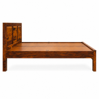 Dalha bed sheesham wood bed without storage king size bed (honey finish)