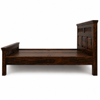 kuber bed sheesham wood bed without storage kuber cut desin (provincial teak)