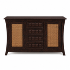 Udaipur Sideboard Solid wood sideboard with Rattan Fitted doors (Provincial teak finish)