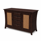 Udaipur Sideboard Solid wood sideboard with Rattan Fitted doors (Provincial teak finish)