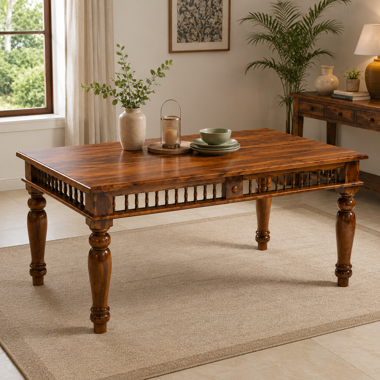 Ghirli Dining Table solid wood dining table without chairs