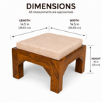 Coffee table 1+4 soldi wood coffee table with 4 stools