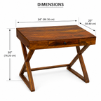 Study Roli 1dr. solid wood Study table with 1 drawer and folding legs