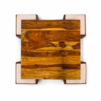 Coffee table 1+4 soldi wood coffee table with 4 stools